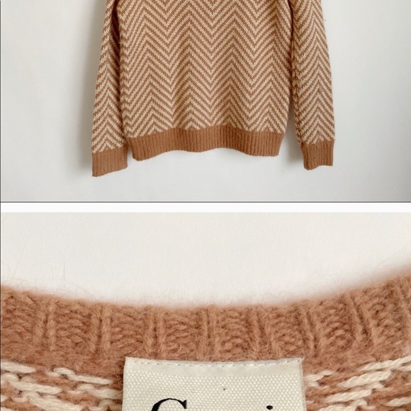 Ganni Anthropologie • Chevron Striped Sweater ASO Meghan Markle - Picture 4 of 5